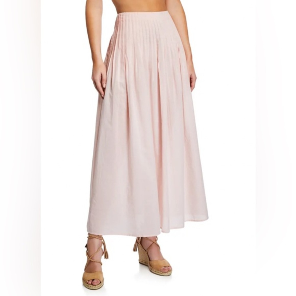 Marysia Size S • Yuma Pink Check Boho Skirt.